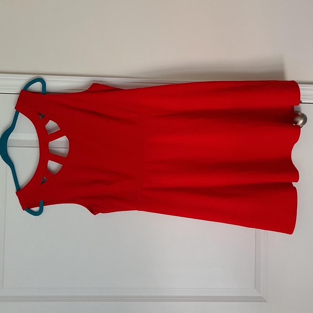 Red Fit and Flare Dress Kandy Kiss Size 16